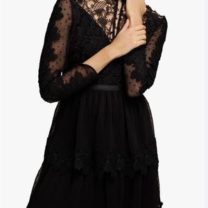 French Connection Gariana Lace Dress, Black, Size 0
